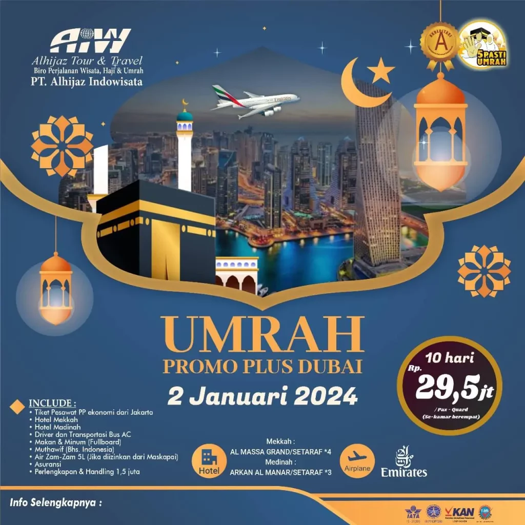 umroh PROMO PLUS DUBAI 10HR